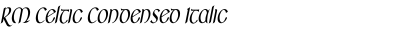 RM Celtic Condensed Italic